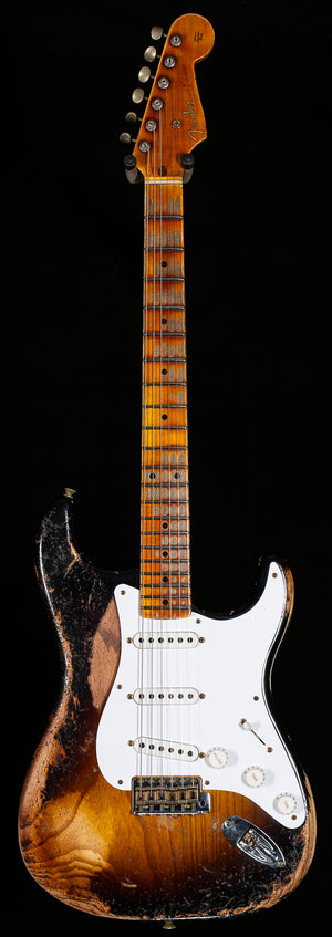 Fender Custom Shop 70th Anniversary 1954 Stratocaster Super Heavy Relic Wide-Fade 2-Color Sunburst (270)