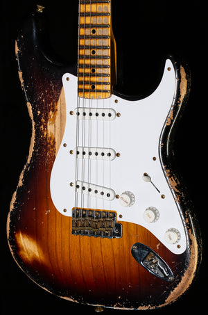 Fender Custom Shop Limited Edition 70th Anniversary 1954 Stratocaster Super Heavy Relic Wide-Fade 2-Color Sunburst (371)