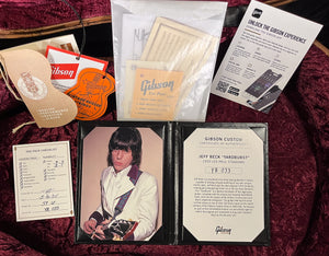 Gibson Custom Shop Jeff Beck "Yardburst" 1959 Les Paul Standard Dark Cherry Burst Murphy Lab Light Aged (033)