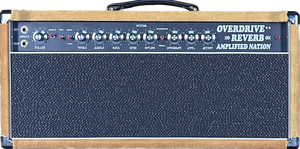 Amplified Nation Overdrive Reverb Head Golden Brown Suede 100w