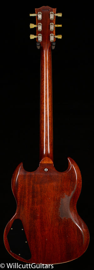 Gibson Custom Shop Murphy Lab 1964 SG Standard Reissue w/ Maestro Vibrola Faded Cherry Heavy Aged