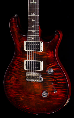 PRS Custom 24 Black Gold Dark Cherry Wraparound Burst