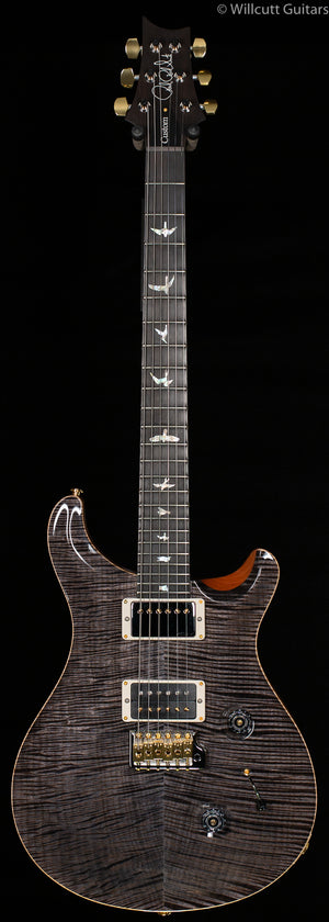 PRS Wood Library Custom 24 "Fatback" Faded Grey Black Artist Top Flamed Maple Neck