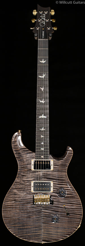 PRS Wood Library Custom 24 "Fatback" Faded Grey Black Artist Top Flamed Maple Neck