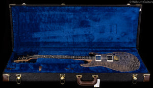 PRS Wood Library Custom 24 "Fatback" Faded Grey Black Artist Top Flamed Maple Neck