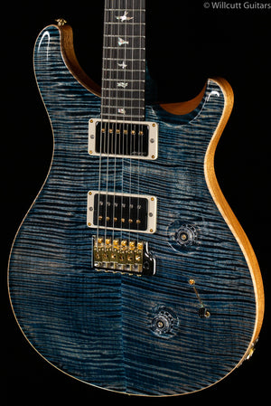 PRS Wood Library Custom 24 "Fatback" Faded Whale Blue Artist Top Flamed Maple Neck