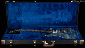 PRS Wood Library Custom 24 "Fatback" Faded Whale Blue Artist Top Flamed Maple Neck
