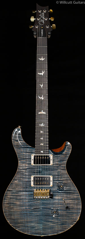 PRS Wood Library Custom 24 "Fatback" Faded Whale Blue Artist Top Flamed Maple Neck