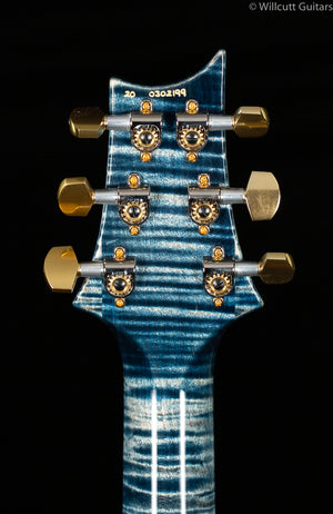 PRS Wood Library Custom 24 "Fatback" Faded Whale Blue Artist Top Flamed Maple Neck