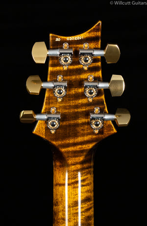 PRS Wood Library Custom 24 "Fatback" Yellow Tiger Artist Top Flamed Maple Neck