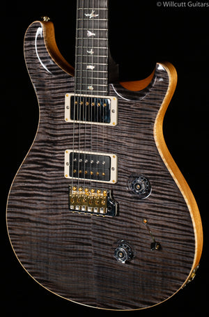 PRS Wood Library Custom 24 "Fatback" Faded Grey Black Artist Top Flamed Maple Neck