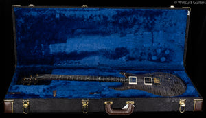 PRS Wood Library Custom 24 "Fatback" Faded Grey Black Artist Top Flamed Maple Neck