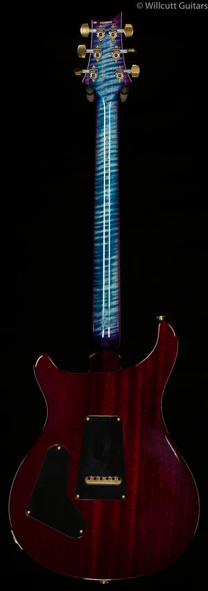 PRS Wood Library Custom 24 "Fatback" Faded Blue Purbleburst Artist Top Flamed Maple Neck