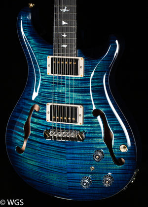 PRS Hollowbody II Piezo Wood Library Edition River Blue Smokeburst