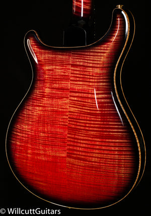 PRS Hollowbody II Piezo Wood Library Edition Blood Orange Smokeburst