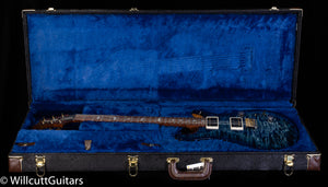 PRS Custom 24 Wood Library Edition Whale Blue Burst Roasted Maple