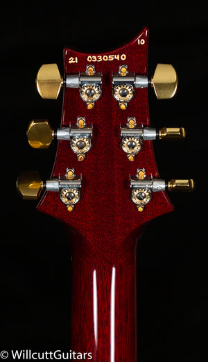 PRS Custom 24 Piezo Fire Red Burst 10 Top