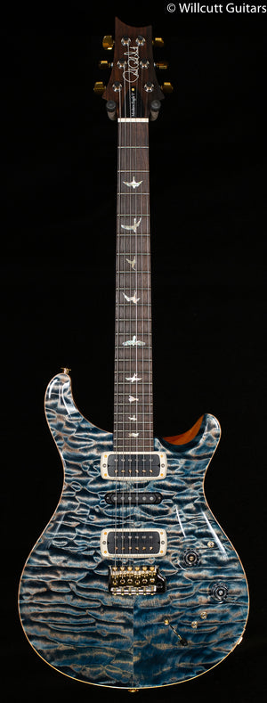 PRS Modern Eagle V Wood Library Edition Artist Quilt Faded Whale Blue
