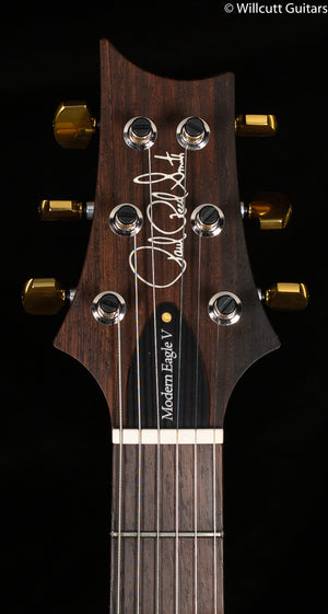 PRS Modern Eagle V Wood Library Edition Artist Quilt Faded Whale Blue