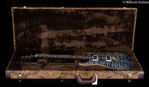 PRS Modern Eagle V Wood Library Edition Artist Quilt Faded Whale Blue