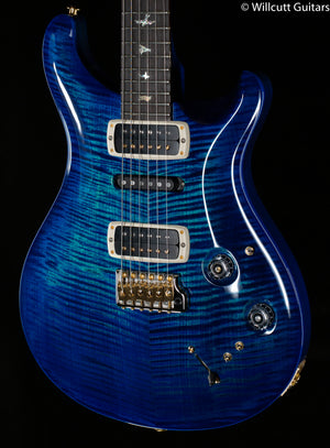 PRS Wood Library Modern Eagle V Custom Color River Blue Stained Flame Maple Neck (680)