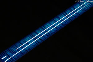 PRS Wood Library Modern Eagle V Custom Color River Blue Stained Flame Maple Neck (680)