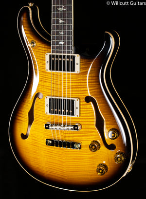 PRS McCarty 594 Hollowbody II Custom Color Black Sunburst Contour Burst 10 Top