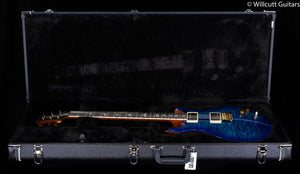 2022 PRS Santana Retro Flame Maple 10 Top Custom Color River Blue/Blue Binding (958)