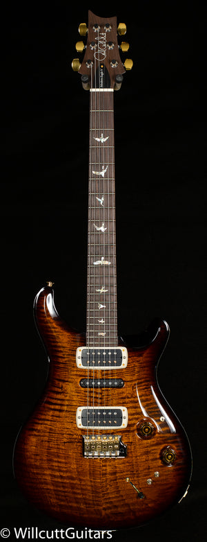 PRS Wood Library Modern Eagle V Black Gold Wraparound Burst Stained Flame Maple Neck (838)