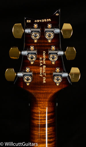 PRS Wood Library Modern Eagle V Black Gold Wraparound Burst Stained Flame Maple Neck (838)