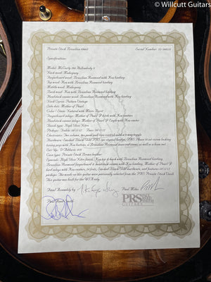PRS Private Stock 9667 McCarty Hollowbody II Koa 24 (210)