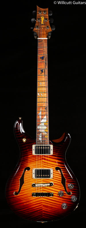 PRS Private Stock 9661 McCarty 594 Hollowbody II Electric Tiger Glow Pyramid Inlay (571)