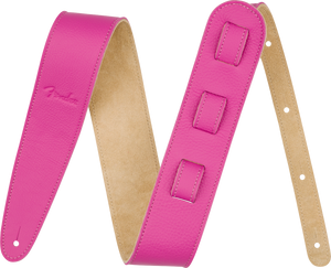 Fender Limited Leather Strap, Bubblegum