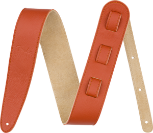 Fender Limited Leather Strap, Tangerine