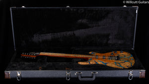Knaggs Severn Trem Larry Mitchell Model Spalted Maple/Stone Inlay