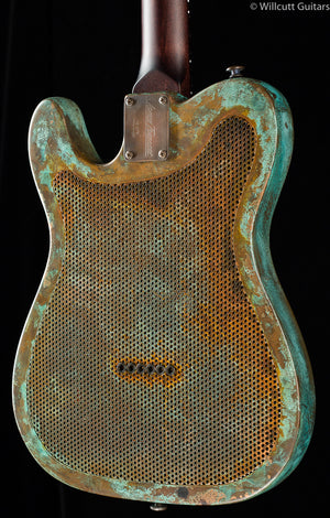 Trussart SteelCaster Titanic Green Snakeskin Engraved (079)