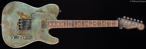 Trussart SteelCaster Titanic Green Snakeskin Engraved (080)