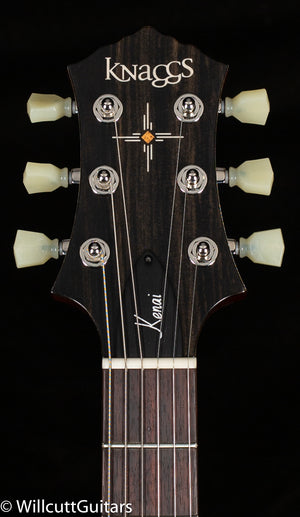 Knaggs Influence Kenai Blue GreenBurst w/Blue binding & T1 Maple top (615)