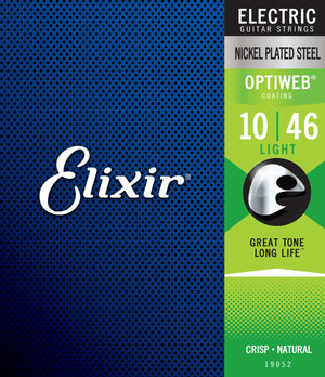 Elixir Strings Optiweb Electric Guitar Strings-.010-.046 Light