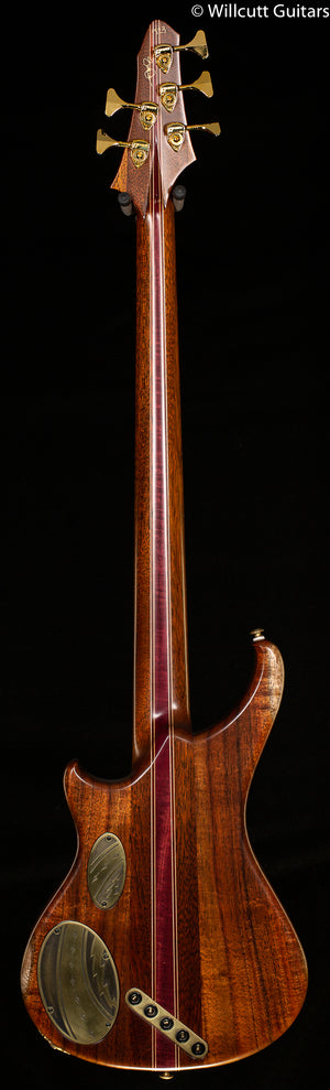 Scott Walker Custom Koa 5-String Multi-Scale Bass Guitar
