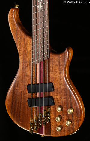 Scott Walker Custom Koa 5-String Multi-Scale Bass Guitar