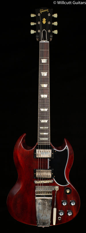 Gibson Custom Shop 1964 SG Standard Reissue Maestro Ultra Light Aged Cherry Red (494)