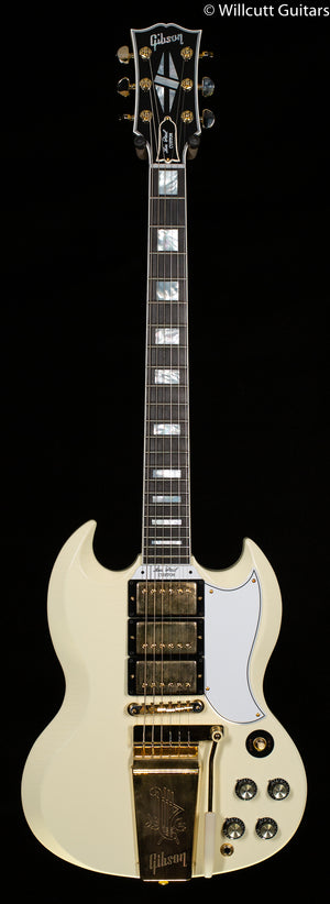 Gibson 1963 Les Paul SG Custom Reissue Maestro Murphy Lab Ultra Light Aged Classic White (563)
