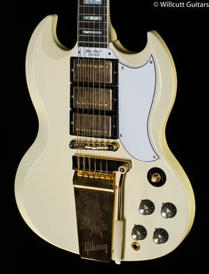 Gibson 1963 Les Paul SG Custom Reissue Maestro Murphy Lab Ultra Light Aged Classic White (563)