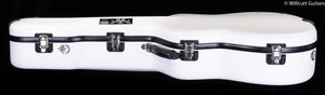 Calton Cases Dreadnought White Exterior/ Burgundy Interior