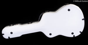 Calton Cases Dreadnought White Exterior/ Burgundy Interior