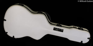 Calton Cases OM/000 White Exterior/ Burgundy Interior