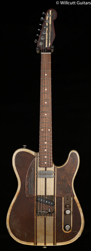 Trussart SteelCaster Rust and Cream Racing Striped B-Bender