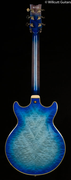 Ibanez Artcore Expressionist AM93QM Jet Blue Burst (377)