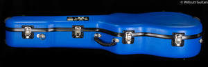 Calton Medium Jumbo Case, Martin 000-18, Blue Exterior/ Silver Interior